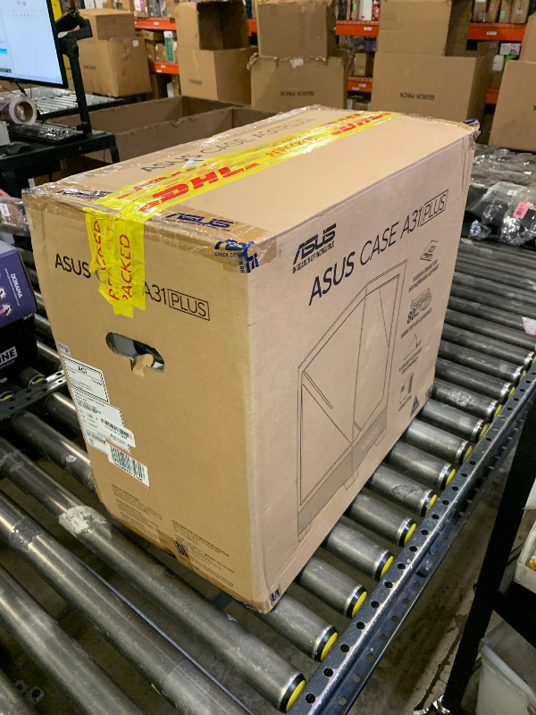 Photo 1 of ASUS A31 PLUS Black ATX pc case (hidden-connector motherboards, 360mm radiators and 380mm graphics cards, four pre-installed ARGB fans, clean cable management)