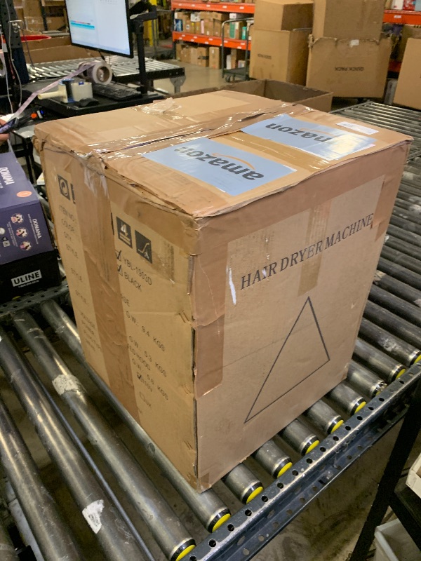 Photo 1 of Professional Stand-up Hooded Hair Dryer,with Smart Touch Control Panel, 1000W 8-Speed Settings, Negative ion and Ozone Functions,with Bonnet Portable Blow Dryer, for Salons and Home use. (Black)