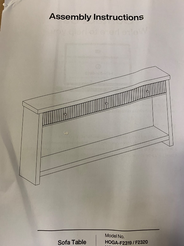 Photo 1 of Sofa Table (Brown Wood)