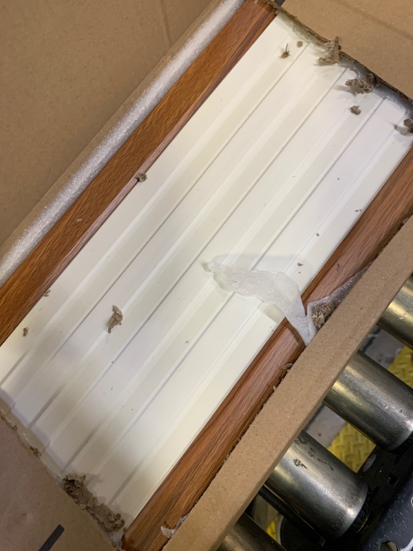 Photo 1 of RITOLLO 10-Pack WPC Slat Wall Panels, 96 x 6 Inches 3D Fluted Wall Panels for Interior Wall Decor, Modern Accent Wood Wall Paneling for Living Room, TV Background, Office, Bedroom(Teak)