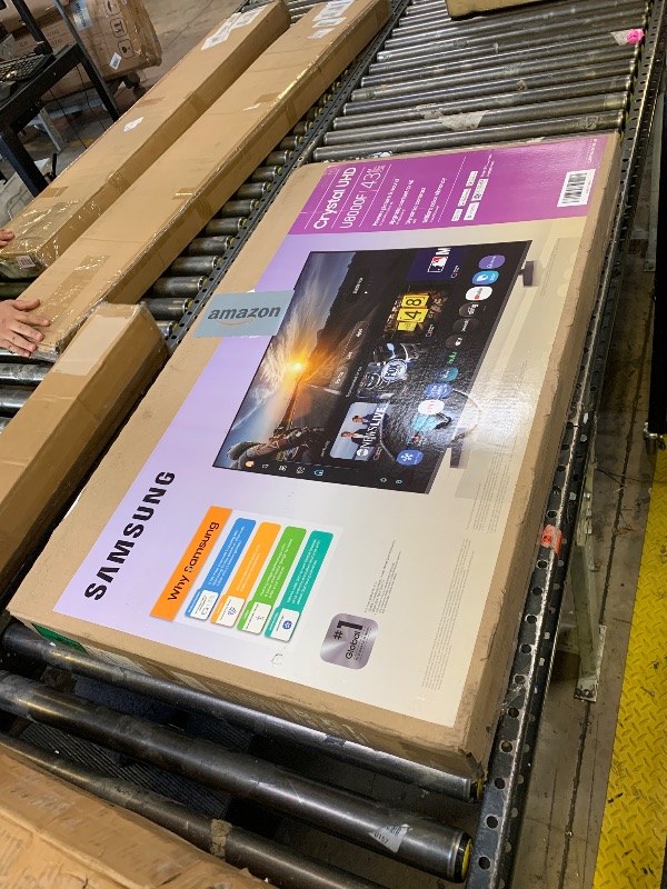 Photo 1 of Samsung 43-Inch Class Crystal UHD U8000F 4K Smart TV (2025 Model) Endless Free Content, Crystal Processor 4K, MetalStream Design, Knox Security, Alexa Built-in