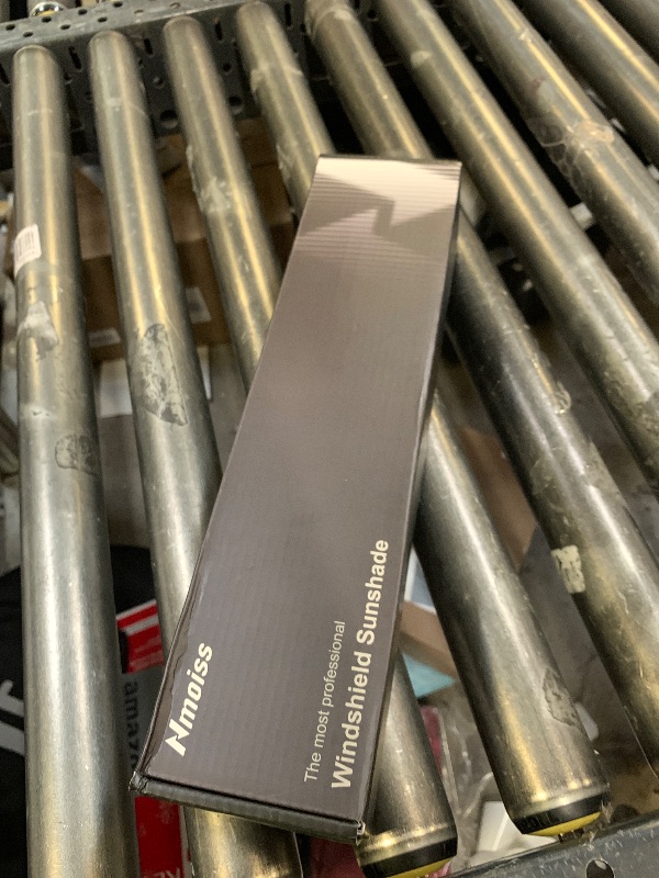 Photo 1 of [Upgraded] Nmoiss Windshield Sun Shade Umbrella - [Vinyl Coating Heat Shield] Protect Car from Sun Rays & Heat Damage Keep Cool and Protect Interior, Spring Structure Edge Medium 56" L x 31" W