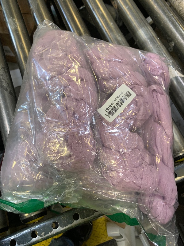 Photo 1 of 10 Pack Cheesecloth Table Runner 10FT Boho Gauze Rustic Fabric Table Runner Vintage Sheer Tablecloth for Wedding Party Bridal Baby Shower Decorations (Light Purple)