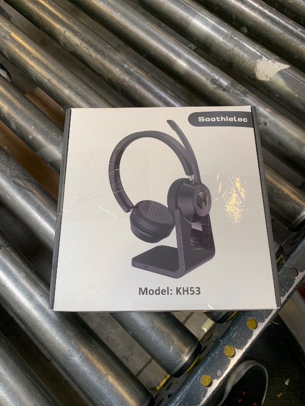 Photo 1 of (Upgraded Version) Wireless Headset, Bluetooth Headset with Noise Cancelling Microphone, Best Headphones with Mic Mute & USB Dongle for PC/Computer/Laptop/Cell Phones/Remote Work/Call Center