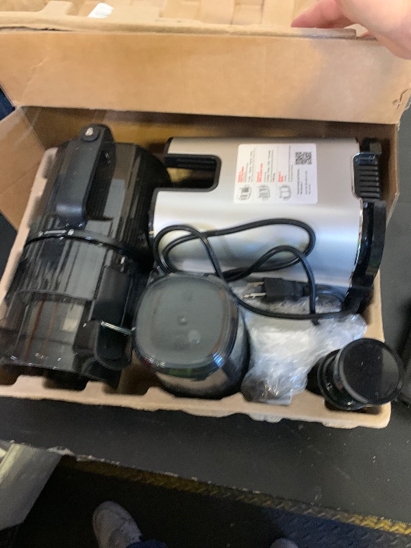 Photo 1 of ECOSELF Juicer Machines with 3 Filters (For Juice/Sorbet/Nut Milk), Slow Masticating Juicer With 6.0" Wide Mouth Hopper for Vegetables & Fruits, Self Feeding, Juicer for Family Party, With Brush