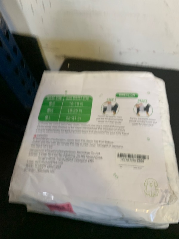 Photo 1 of Dog Diapers Male Disposable Super Absorbent, 100 Count, Male Dog Wraps Leak Proof, Ultra Dry & Breathable, Medium