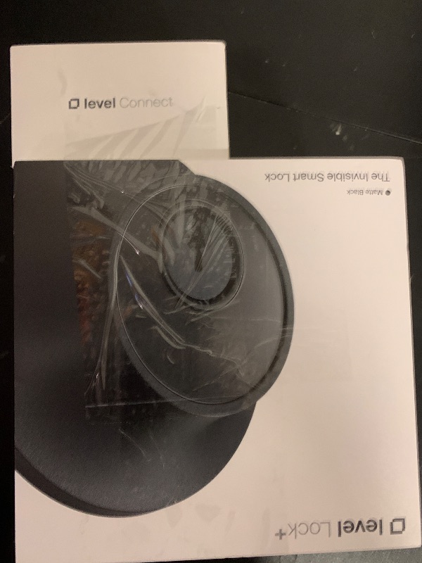 Photo 1 of Level Lock+ WiFi Deadbolt Smart Lock - World's Smallest Smart Lock Plus Apple Home Key - Lock/Unlock Anywhere - Level App for iOS & Android - Works with Apple, Alexa, Google (Matte Black)