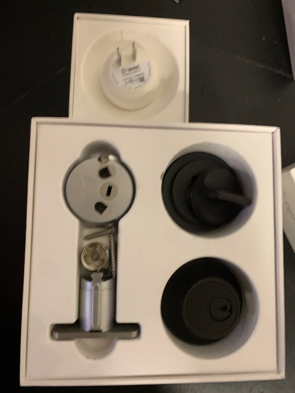 Photo 1 of Level Lock+ WiFi Deadbolt Smart Lock - World's Smallest Smart Lock Plus Apple Home Key - Lock/Unlock Anywhere - Level App for iOS & Android - Works with Apple, Alexa, Google (Matte Black)