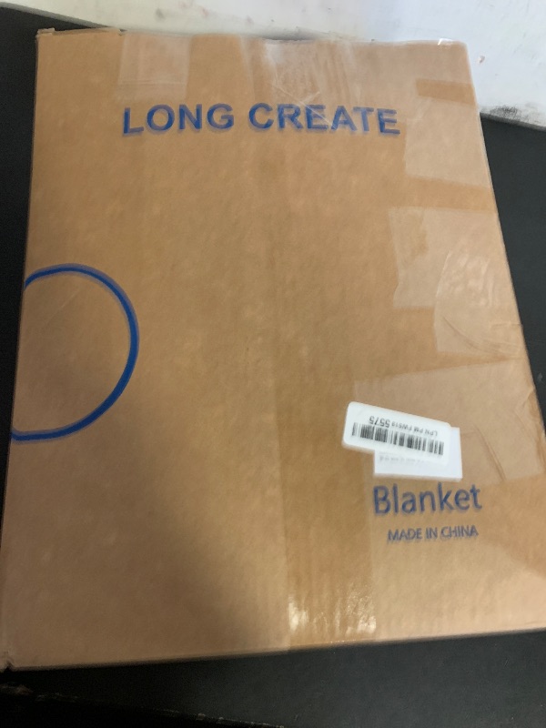 Photo 1 of LONG CREATE Chunky Knit Throw Blanket 60"X 80", 100% Handmade with Soft Chenille Yarn, 6.7lbs Thick Cable Knitted Blankets, Large Rope Knot Crochet Throws for Couch Sofa Bed Home Decor, Dark Grey