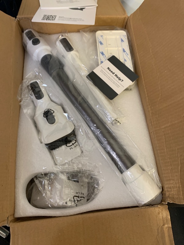 Photo 1 of Comvtu Cordless Vacuums, Detachable Parts Stick Vacuum (Pearl White)