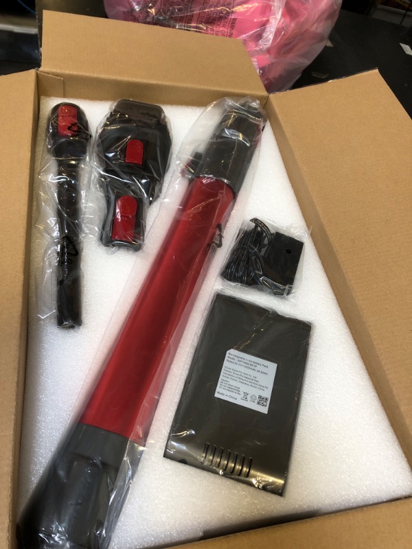 Photo 1 of Cordless Vacuum Cleaner,Vacuum Cleaners for Home with Super Suction,Lightweight Stick Vacuum with 35 Mins Runtime,Rechargeable Cordless Vacuum for Carpet, Tile, Pet Hair, Hardwood Floors(Red Grey)