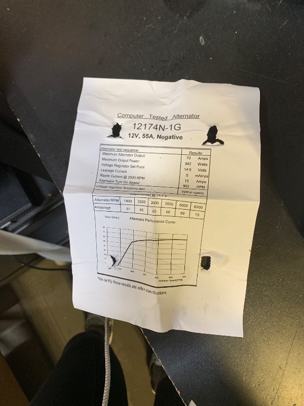 Photo 1 of alternator cost