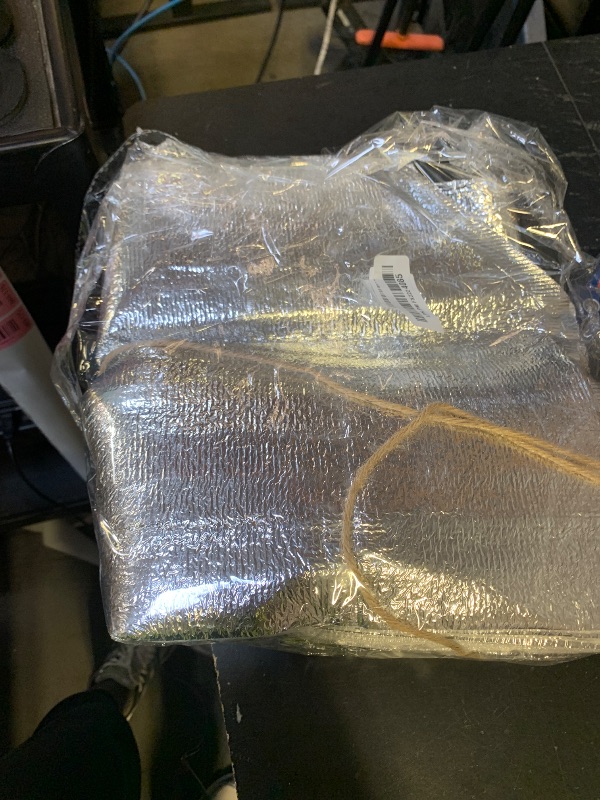 Photo 1 of 10 PCS Reusable Insulated Shipping Bags 13.4 x 9.5 x 13 Inch, Thermal Box Liners for Lunch Box Camping Picnic Foil Insulated Bag Liner Waterproof Insulation Package for Frozen and Hot Food