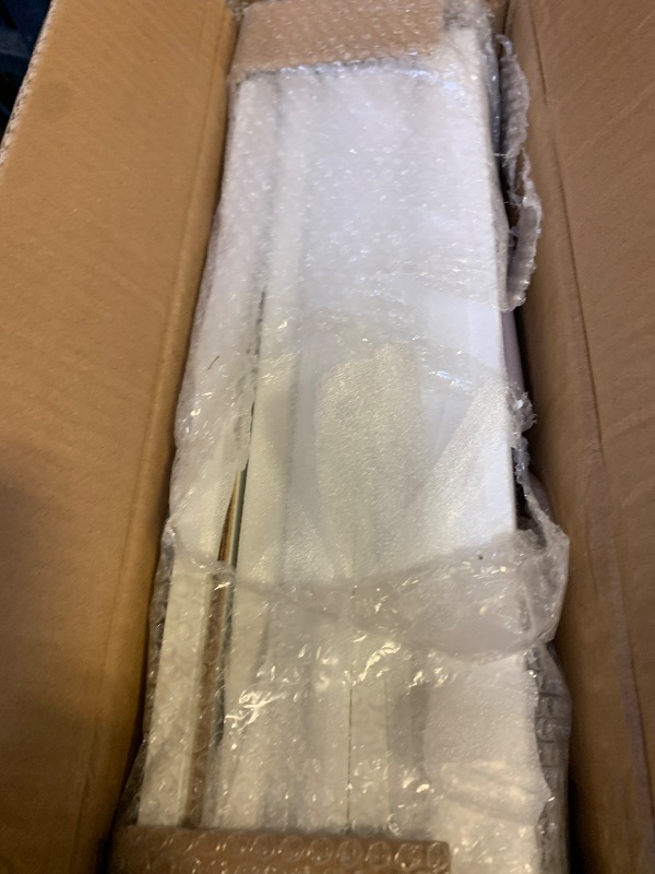 Photo 1 of Fultyle White Nightstand, Modern Bedside Table with Drawer and Opening Storage, Fluted End Side Table Living Room with Solid Wood Legs for Bedroom (White)