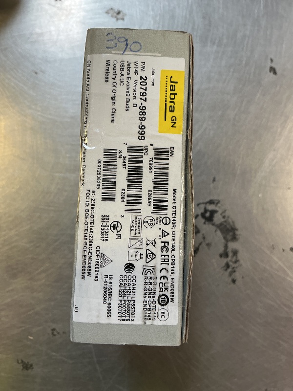 Photo 1 of Jabra Evolve2 True Wireless Earbuds - in-Ear Bluetooth Earbuds with Active Noise Cancellation MultiSensor Voice Technology - Certified to Work with Your Virtual Meeting Apps - Black