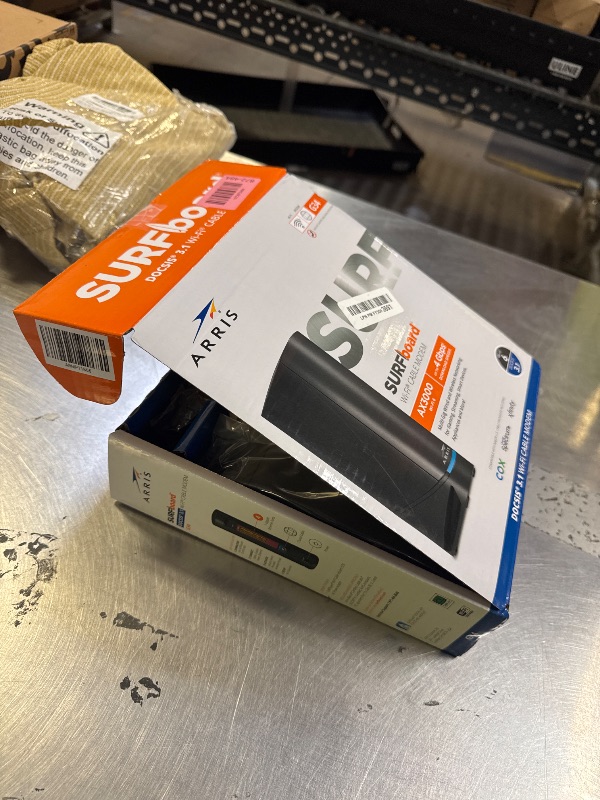 Photo 1 of ARRIS (G34) - Cable Modem Router Combo - Fast DOCSIS 3.1 Gigabit WiFi 6 (AX3000), Approved for Comcast Xfinity, Cox, Spectrum & More, 1 Gbps Max Internet Speeds