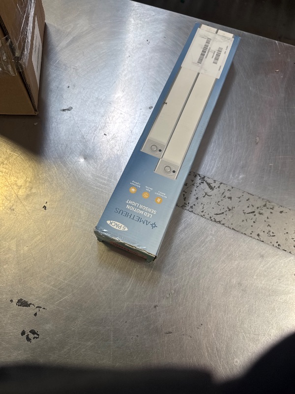 Photo 1 of **PARTIAL PACK** AMETHEUS 16inch Under Cabinet Lighting, Rechargeable Motion Sensor Light Wireless Indoor, Dimmable 3 Color Temps Closet Lights with Remote, Under Counter LED Lights for Kitchen, Stairs