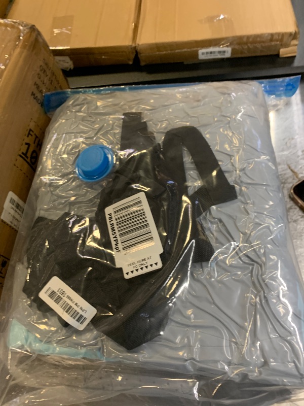 Photo 1 of Memory Foam Camping Cot Mattress Pad, 3 Inch Thick Sleeping Pad with Waterproof Cover, Portable Roll up Cot Mattress Pad Mat for Travel Truck Bed Tent, Non-Slip Bottom, 72"×24"×3", Gray