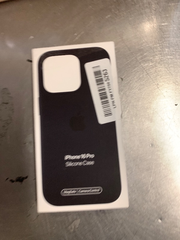 Photo 1 of Apple iPhone 16 Pro Silicone Case with MagSafe and Camera Control: Lightweight Phone Case, Wireless Charging Compatible, Smooth Matte Finish, Black