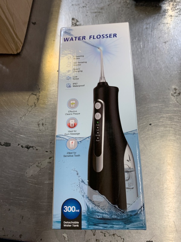 Photo 1 of Water Dental Flosser 300ML Portable - 4 Modes Cordless Oral Irrigator - Rechargeable IPX7 Waterproof - Water Dental Piks for Cleaning for Home Travel