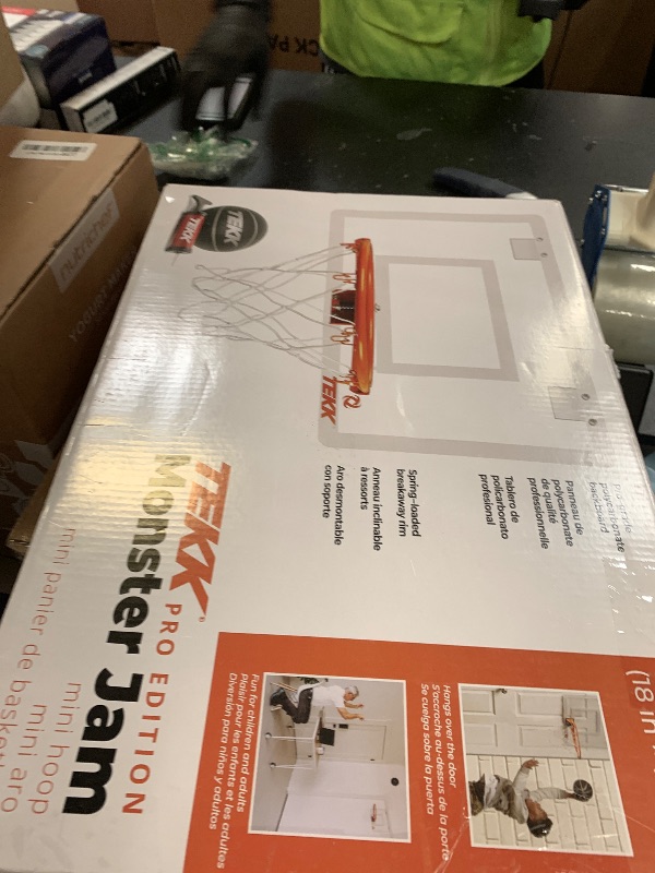 Photo 1 of Tekk Nate Robinson Monster Jam - Mini Basketball Hoop, 30 x 40 cm, Black, Polycarbonate (PC) Backboard