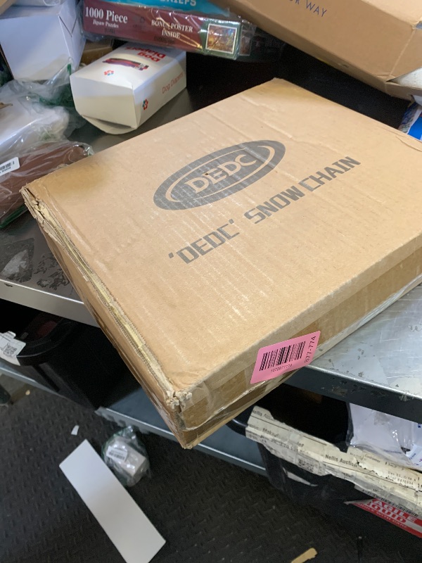 Photo 1 of DEDC Snow Chains for SUV Tire Chains Compatible with Tesla Model Y Cars 1 Min Quick Fit Easy Chainsaw Reusable Universal Emergency Traction Chain Tire Width 235 245 255 265 275 - Set of 2 MS1521