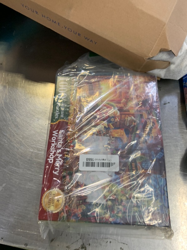 Photo 1 of 1000 Piece Cardboard Jigsaw Puzzles, Beautiful Christmas Puzzle - Every Piece Unique, Softclick Technology for 27x20 Inch