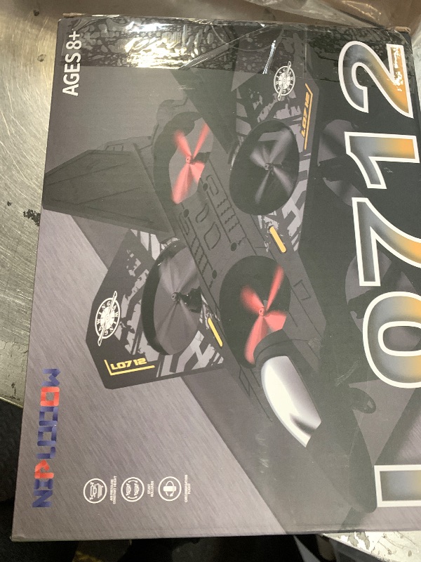 Photo 1 of **USED, INCOMPLETE** NIPLOOOW Foam Remote Control Airplanes Rc Planes for Kids 4-8, Remote Control Planes Fighter Jet with Light, 360° Flip Fighter Jet Toy, Gravity Sensing, Stunt Roll, Gifts for 6 7 8 10 12 Year Old Boys