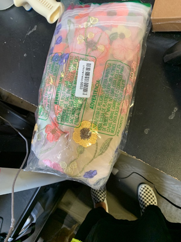 Photo 1 of Women's 3D Floral Embroidery Dress Ruffle Sleeve Fishtail Lace Bodycon Party Cocktail Mini Dress (US, Alpha, X-Large, Regular, Regular, Apricot)