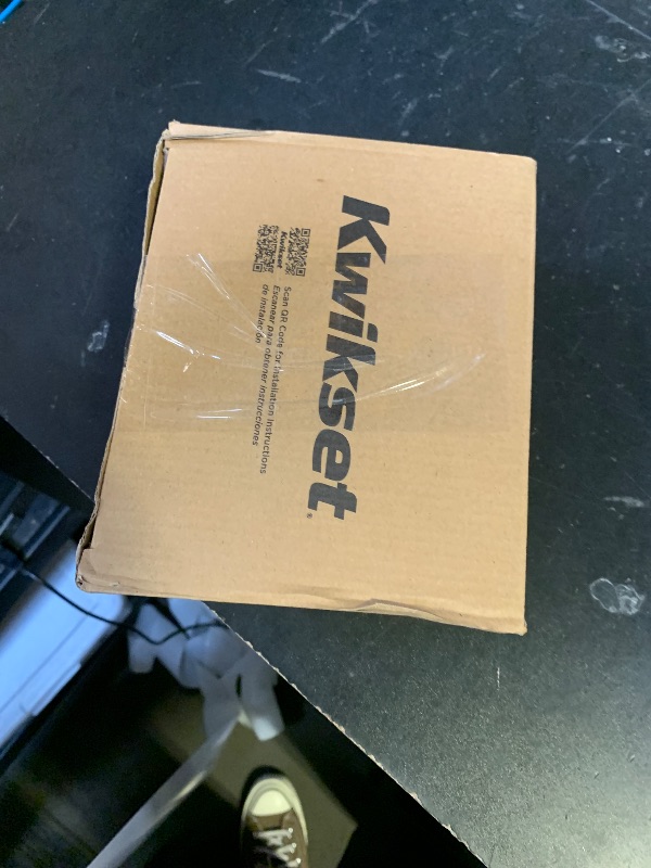 Photo 1 of **INCOMPLETE SET** Kwikset Casey Interior Passage Door Handle, Lever For Closet and Hallway Doors, Reversible Non-Locking Handle Lever, Matte Black , with Microban Protection