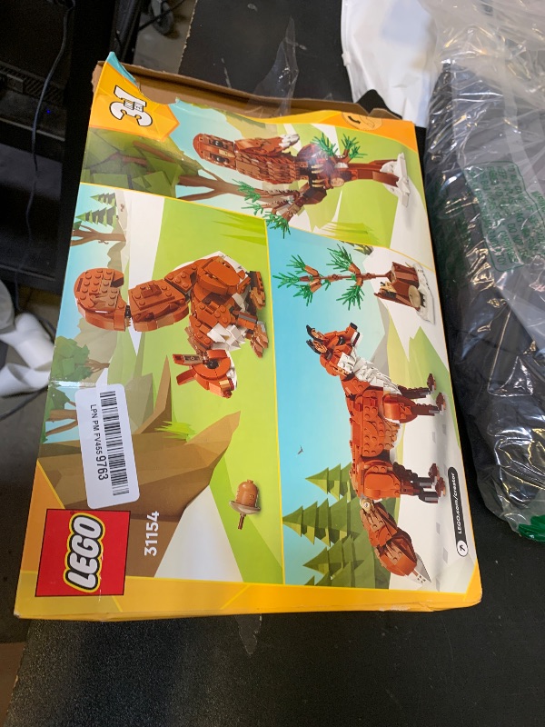 Photo 1 of LEGO Creator 3 in 1 Forest Animals Red Fox Toys - Building Toys for Kids, Boys & Girls, Ages 9+ - Gift for Easter Baskets - 3 Building Options into Fox, Owl, or Squirrel - 31154