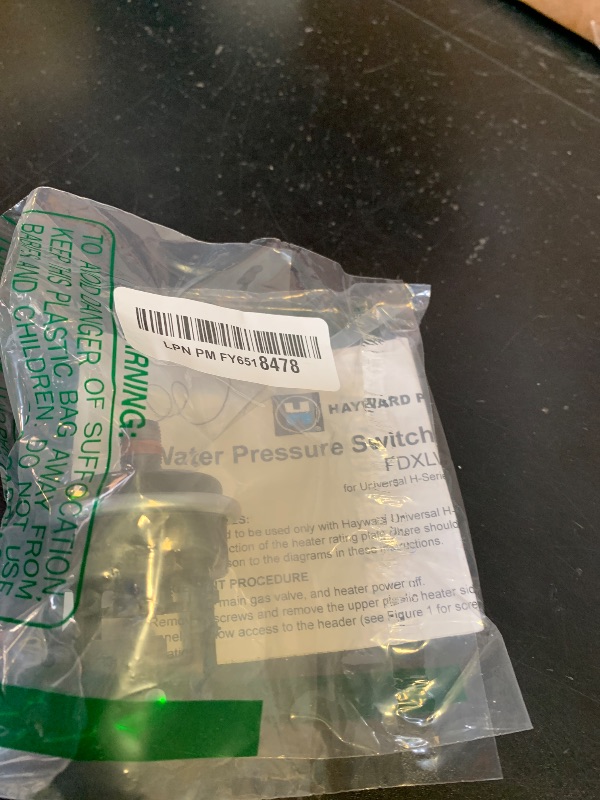 Photo 1 of Hayward FDXLWPS1930 Water Pressure Switch Replacement for Hayward Universal H-Series Low Nox Pool Heater,Black