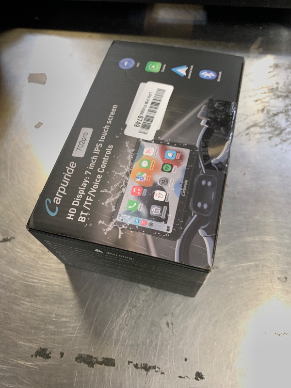 Photo 1 of Carpuride W702PRO for Motorcycle CarPlay& Android Auto& Dual Bluetooth - 7" Waterproof GPS Navigation Screen for Motorbike, Music Sharing, Intercom, EQ, Light Sensor, Compass, Barometer