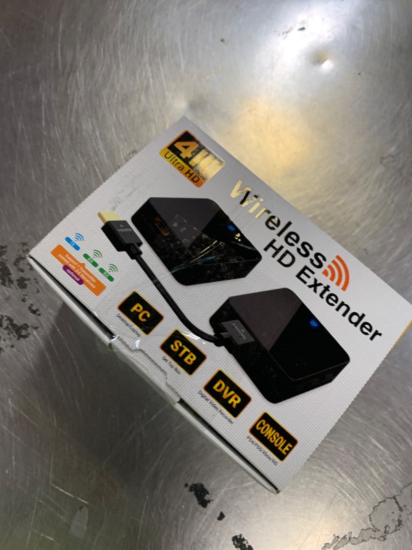 Photo 1 of Wireless HDMI Transmitter and Receiver 4K BIN-910, 400FT/120M Long Range, 9 Adjustable Channels, 1TX to 3RX– Stream HD Video/Audio from Laptop, PC, Camera to TV, Projector, Monitor