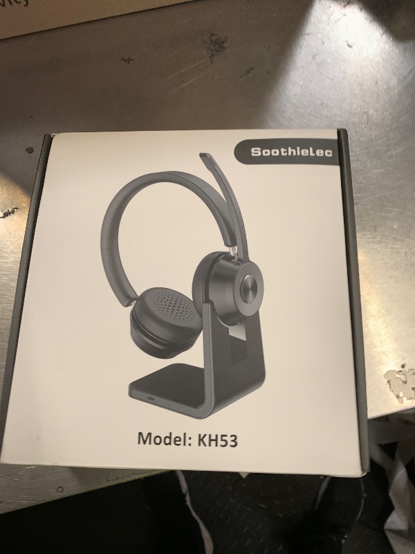 Photo 1 of (Upgraded Version) Wireless Headset, Bluetooth Headset with Noise Cancelling Microphone, Best Headphones with Mic Mute & USB Dongle for PC/Computer/Laptop/Cell Phones/Remote Work/Call Center