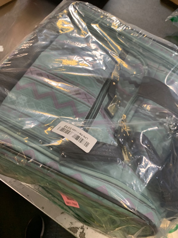 Photo 1 of Steve Madden Designer 15 Inch Carry on Suitcase- Small Weekender Overnight Business Travel Luggage- Lightweight 2- Rolling Spinner Wheels Under Seat Bag for Women(Legends Teal)