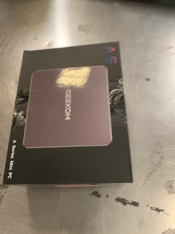 Photo 1 of GEEKOM A5 Mini PC with AMD Ryzen 5 7430U, 3-Year Coverage, 16GB RAM(Upgradable, Not LPDDR)&512GB M.2 NVMe SSD, Windows 11 Pro Desktop Computer Support 8K/Wi-Fi 6/BT 5.2/USB 3.2/SD Slot/6x USB