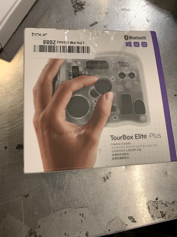 Photo 1 of TOUR BOX Elite Plus - iPad Drawing Bluetooth Controller, Video Editing Photo Color Grading Speed Editor, Programmable Creative Console Keyboard for DaVinci Procreate Adobe Softwares and More