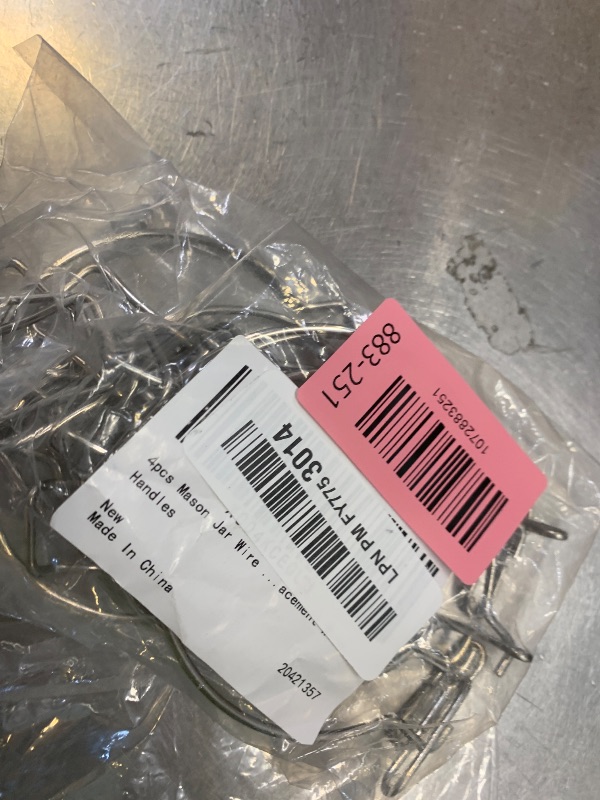 Photo 1 of Anneome Mason Jar Wire Clamp 4Pcs Stainless Steel Spring Sealed Buckle for Wide Mouth Glass Canisters Kitchen Storage Replacement - Random Buckle Style