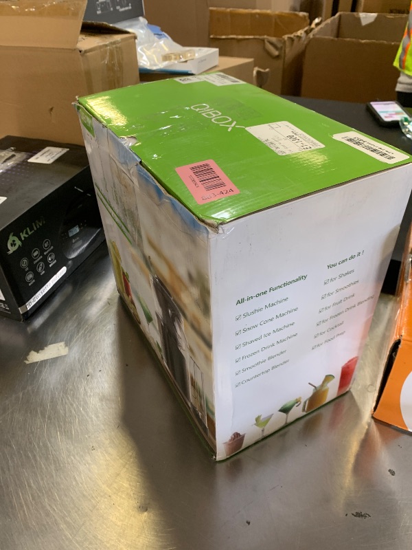 Photo 1 of QIBOX Snow Cone Machine & Smoothie Blender 2 in 1, 700W Powerful Shaved Ice Machine Slushine Machine, Healthy Frozen Drink Maker with Stainless Steel Blade & Smoothie Recipe, for Home Kitchen Party