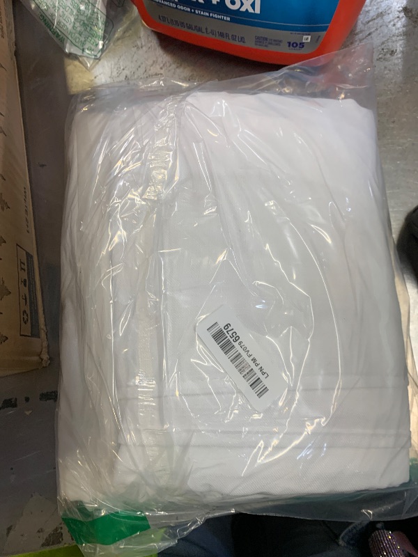 Photo 1 of NICETOWN White Linen 108 inch Curtains for Living Room, Rod Pocket & Back Tab Thick Flax Privacy Semi Sheer Window Treatments with Light Filtering for Bedroom, W55 x L108, 2 Panels