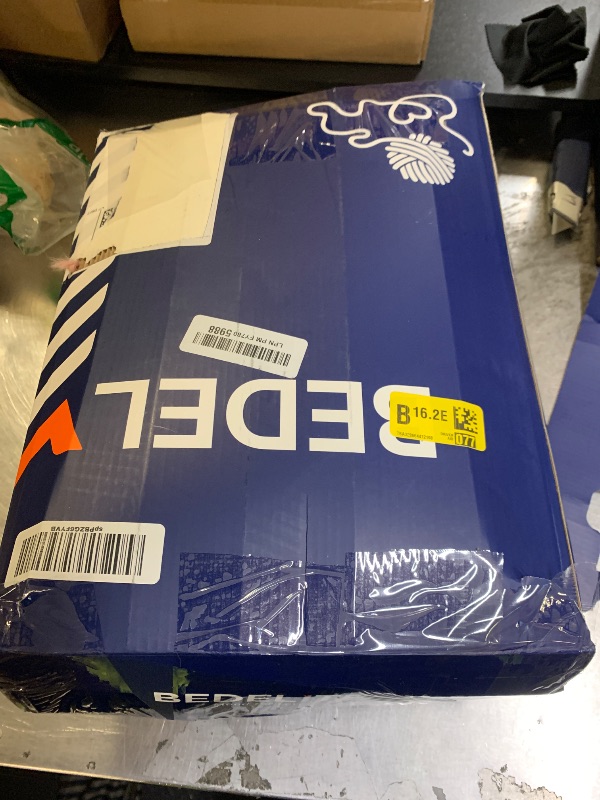 Photo 1 of BEDELITE Faux Fur Throw Blanket for Couch, Soft and Cozy Luxurious 3D Striped Fluffy Blanket, 770GSM Thick Warm Plush Fuzzy Faux Rabbit Fur Blanket for Women Gift (Pink, 60"x 80")