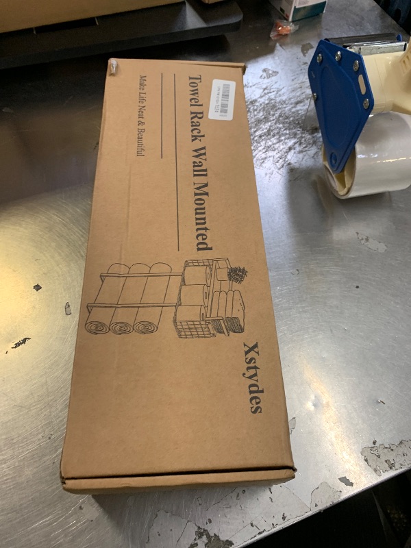 Photo 1 of Towel Racks for Bathroom, Bathroom Shelf Over Toilet,Floating Shelves with Towel Rack Paper Holder Storage Basket,Floating Shelves for Wall Decor,Silver