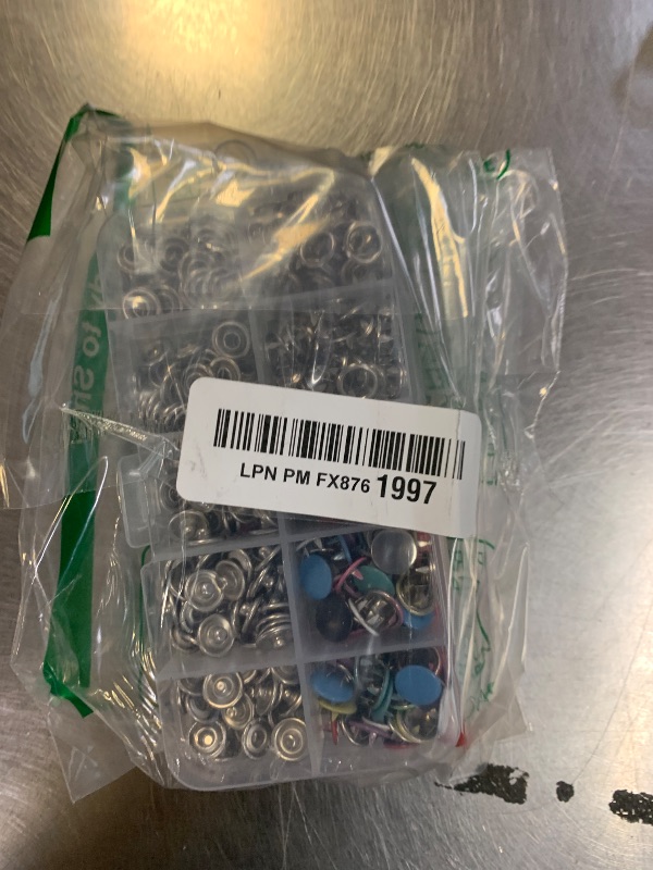 Photo 1 of 100 Sets Metal Snap Buttons with Fastener Pliers Kit,Snap Button Kit,with Fastener Pliers Press Tool,9.5mm Snap Fasteners,Forhats,DIY Crafts,Clothing,Sewing, and Fabric Projects