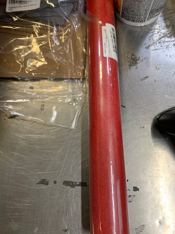 Photo 1 of Dark Red Peel and Stick Self Adhesive Wallpaper - Removable Waterproof Bathroom Countertop Contact Paper 15.7" X 196.8" - Kitchen Vinyl Wrap for Cabinet Countertops - Wall Cover Counter Top Paper