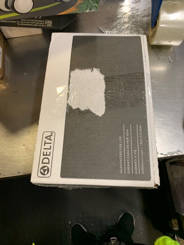 Photo 1 of Delta Nicoli 14 Series H2Okinetic Shower Faucet Set, Brushed Nickel Shower Head and Handle Set, Valve Trim Kit, Stainless 142749-SS (Shower Valve Included)