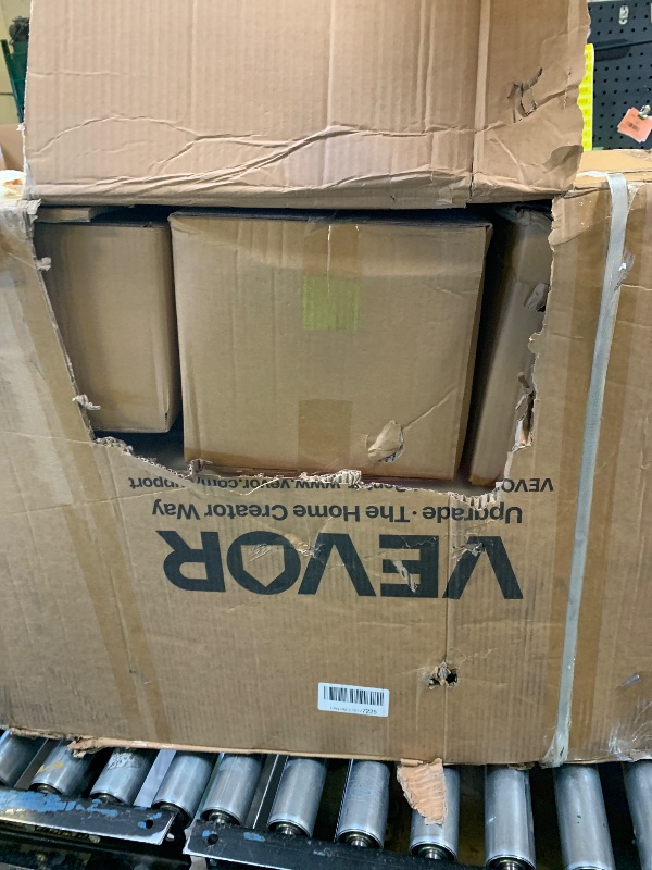 Photo 1 of VEVOR Battery Powered 15 Gallon Garden Weed Sprayer with Wheeled Cart, 126FT Hose with Reel, 8 Nozzles, 2 Wands with Lock Trigger, 0-90PSI, 5-6h Spray Time, Wide Mouth Lid, Rotating Wheels with Brake