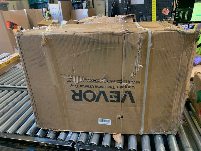 Photo 1 of VEVOR Battery Powered 15 Gallon Garden Weed Sprayer with Wheeled Cart, 126FT Hose with Reel, 8 Nozzles, 2 Wands with Lock Trigger, 0-90PSI, 5-6h Spray Time, Wide Mouth Lid, Rotating Wheels with Brake