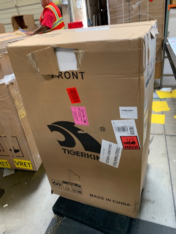 Photo 1 of TIGERKING 8.78 Cu Ft Fireproof and Waterproof Safe with Digital Lock, DIY Pegboard Door, Heavy-Duty Steel Large Floor Safe for Home & Office, 40-Min 1200°F Fireproof & 72-Hr Waterproof Protection