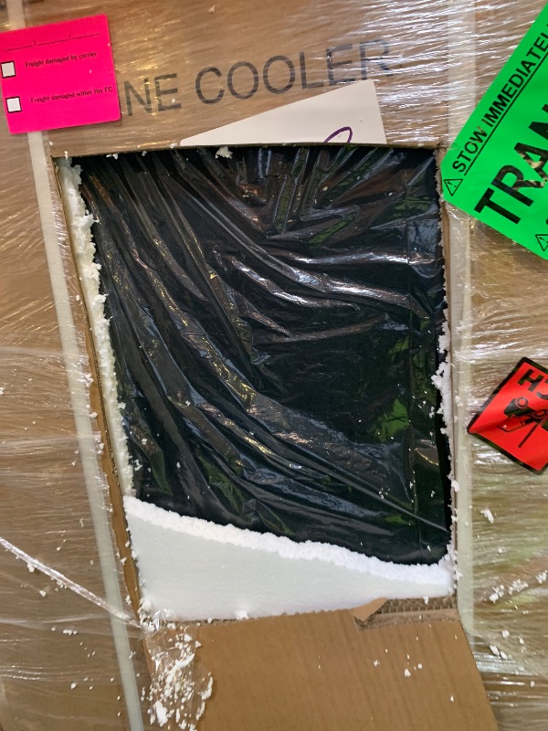 Photo 1 of MZAVP Large Wine Fridge, 200 Bottles Wine Fridge with Fast Cooling and Intelligent Temperature Memory, Wine Cooler Refrigerator Freestanding or Built-in, Tall Wine Refrigerator with Glass Door, Black